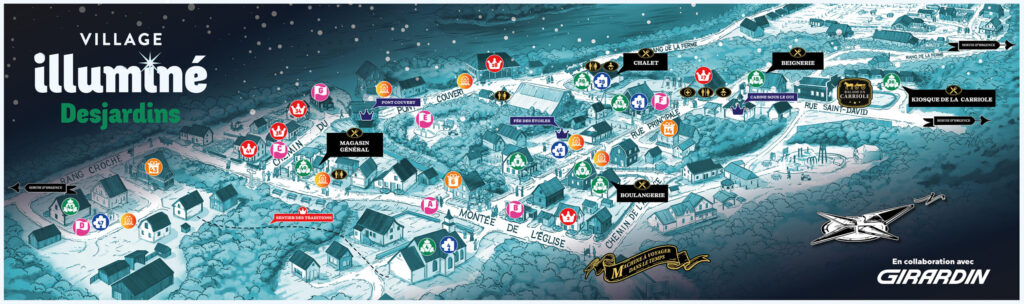carte village illumnié